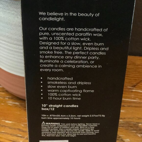 Tag Candles- Pretty Butter Yellow - Picture 2 of 2